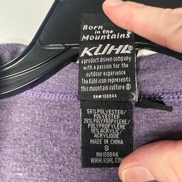 Kuhl Women's Small Purple Full Zip Hoodie Outerwear Activewear Long Sleeve - Picture 3 of 8